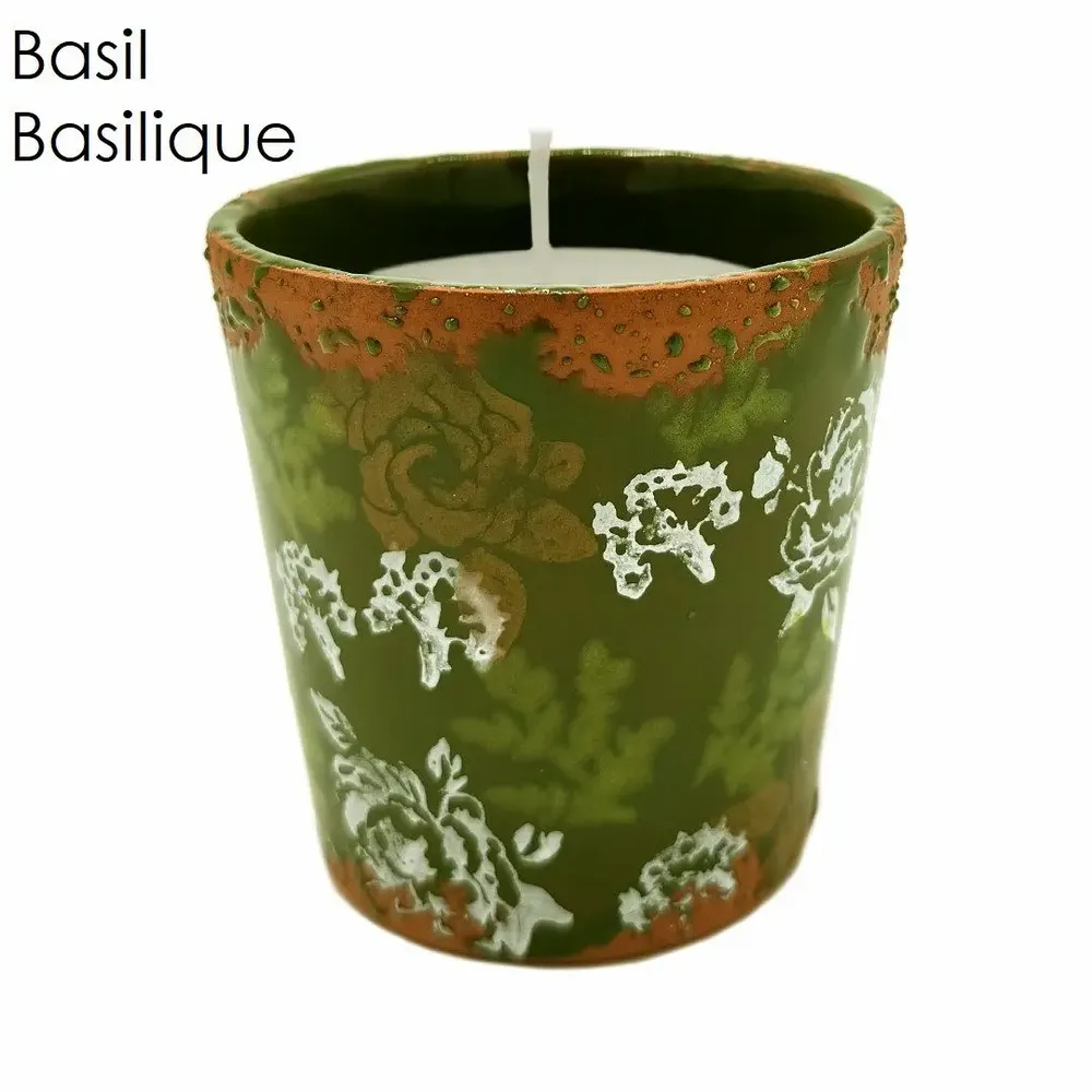 Candles - Winter Flowers Ceramic Scented Candle Size M - WAX DESIGN - BARCELONA