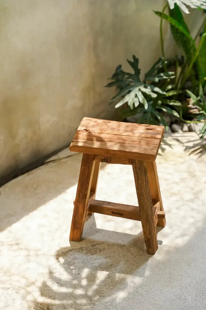 Tabourets - Le Tabouret Shoji - Naturel - M - BAZAR BIZAR LIVING