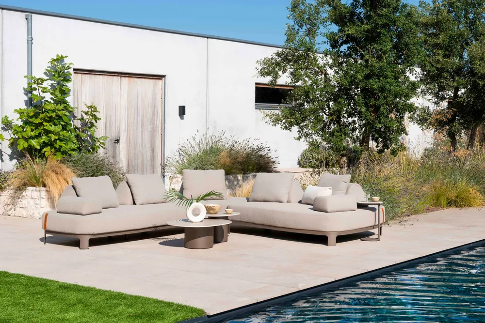 Lawn sofas   - Santorini modular sofa - 4 SEASONS OUTDOOR