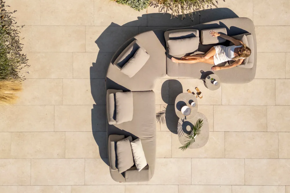 Lawn sofas   - Santorini modular sofa - 4 SEASONS OUTDOOR