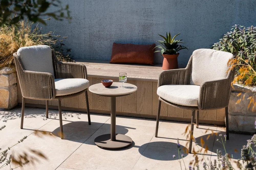 Armchairs - Bernini dining chair Terre - 4 SEASONS OUTDOOR