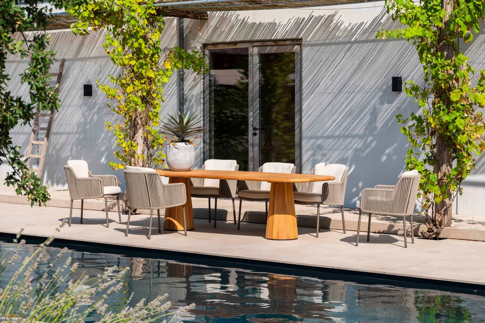 Armchairs - Bernini dining chair Terre - 4 SEASONS OUTDOOR