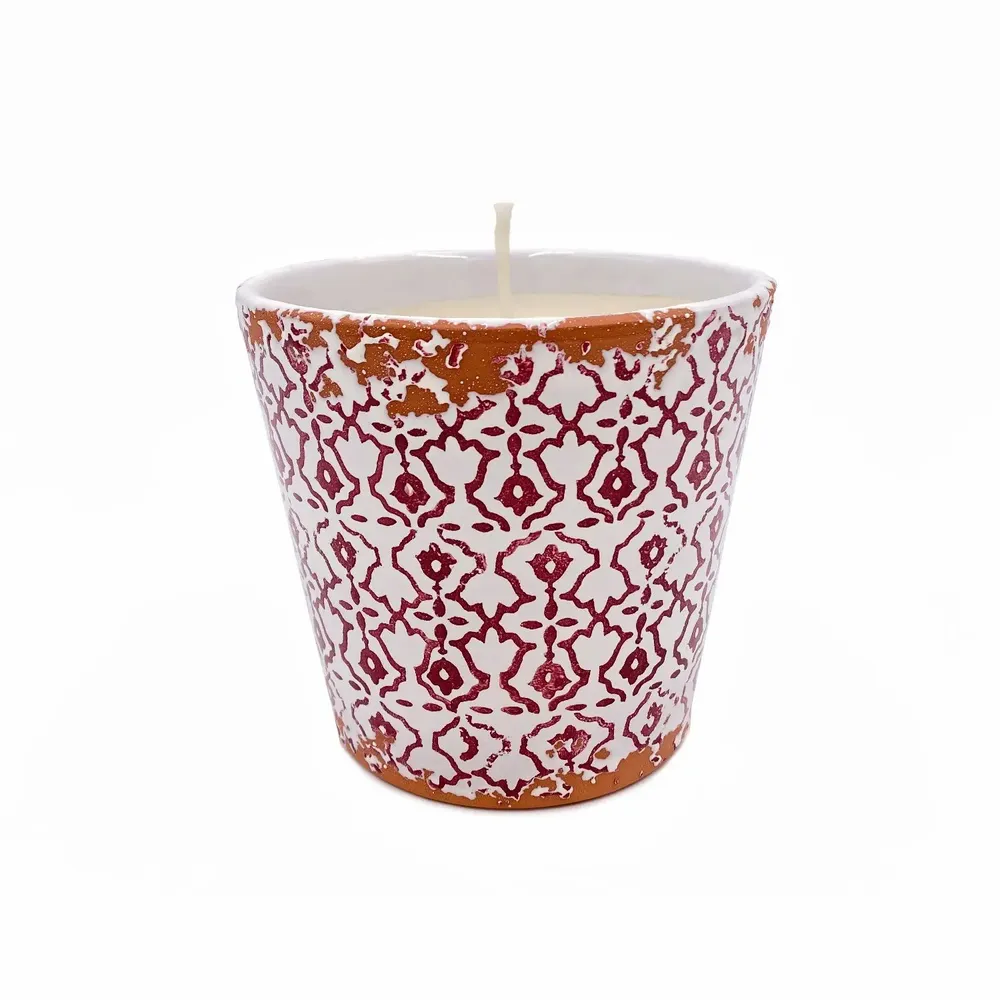 Bougies - Nouvelle bougie parfumée en céramique Batik taille L - WAX DESIGN - BARCELONA