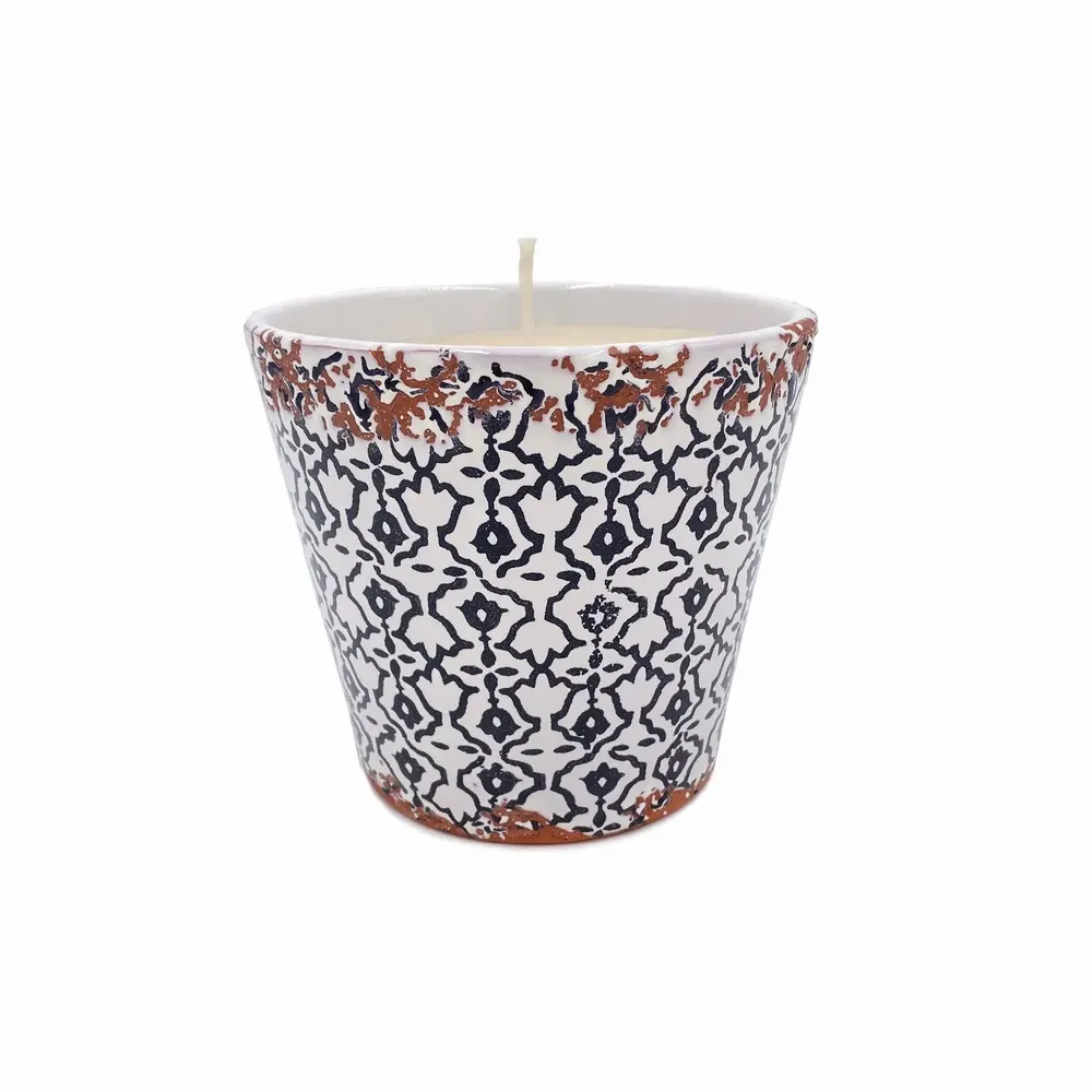 Bougies - Nouvelle bougie parfumée en céramique Batik taille L - WAX DESIGN - BARCELONA