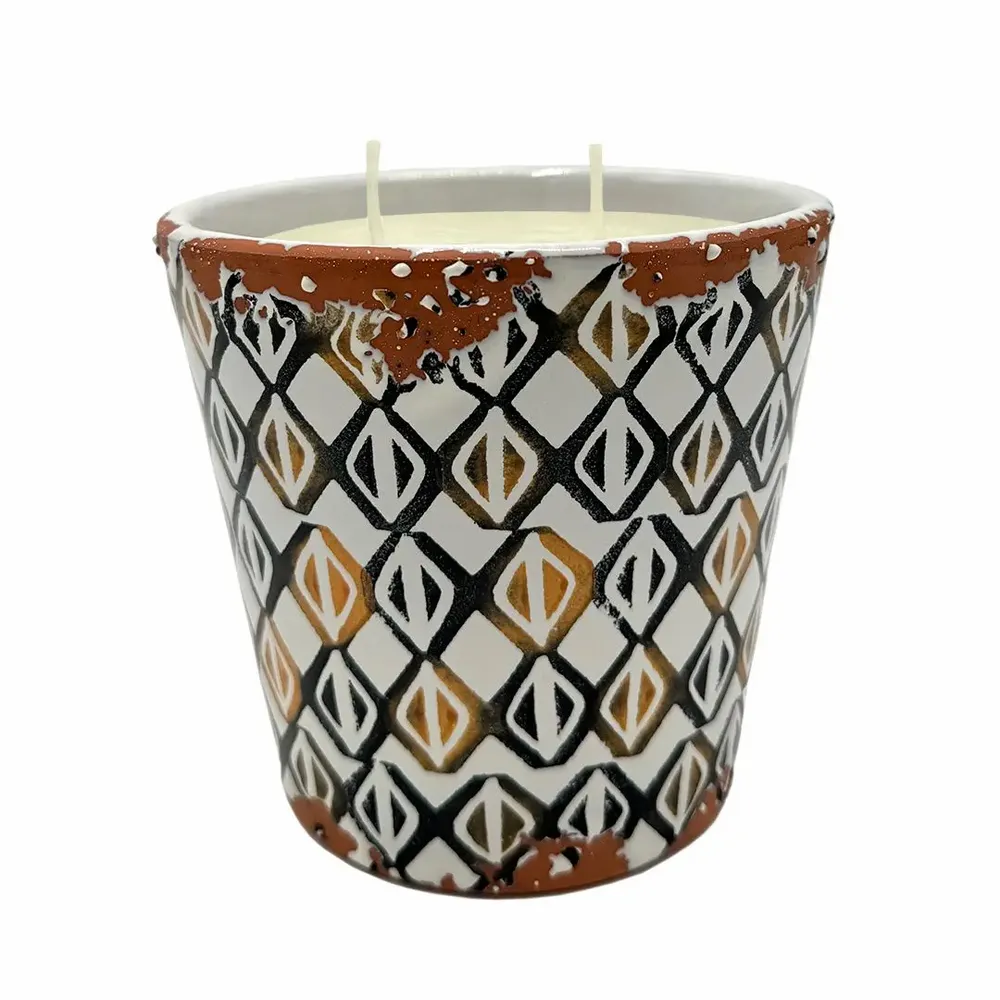 Candles - Rhombus Ceramic scented candles size L - WAX DESIGN - BARCELONA