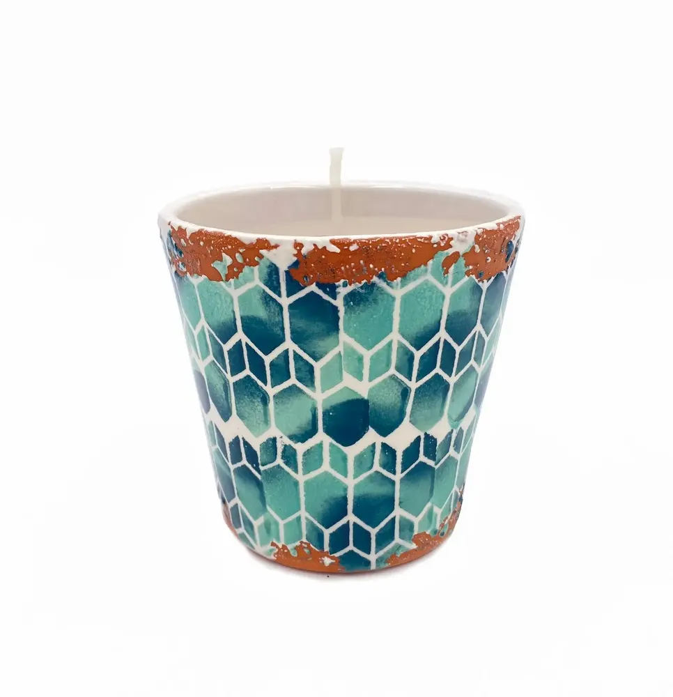Candles - Barcelona Modernist ceramic scented candle size M - WAX DESIGN - BARCELONA