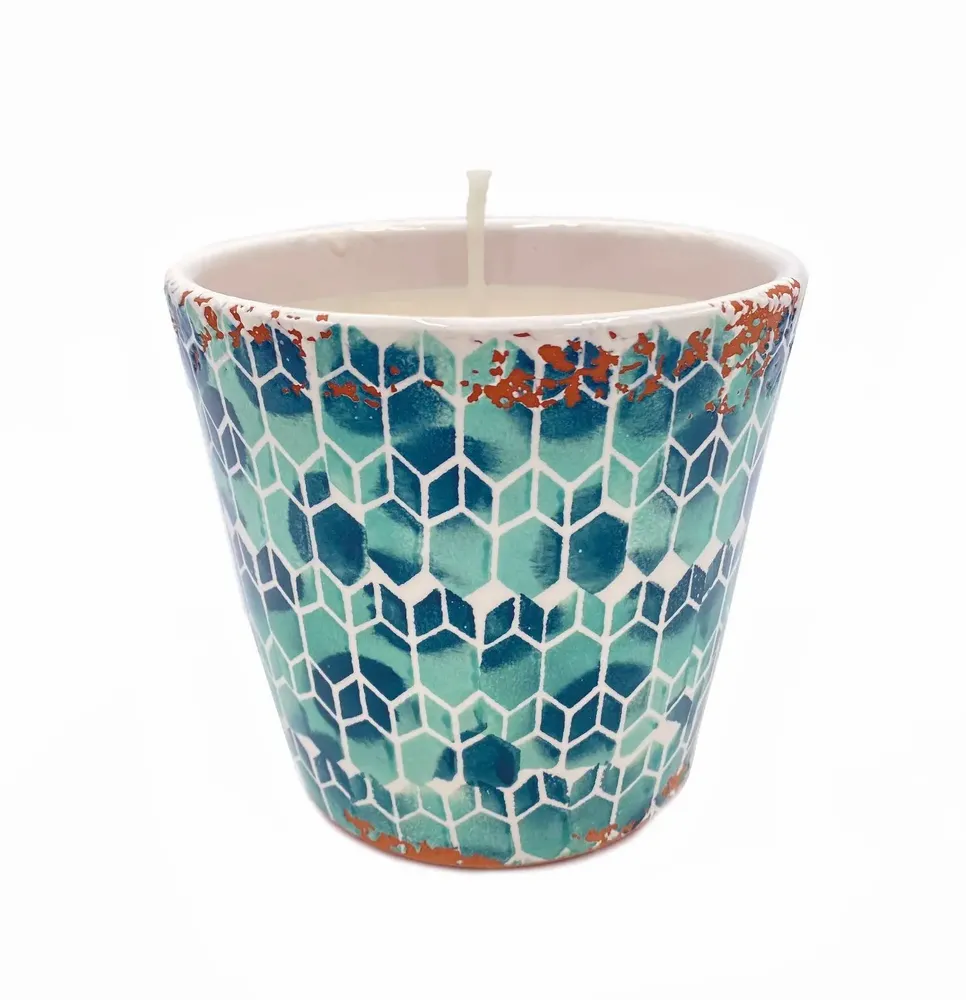 Bougies - Bougie parfumée en céramique moderniste de Barcelone taille L - WAX DESIGN - BARCELONA