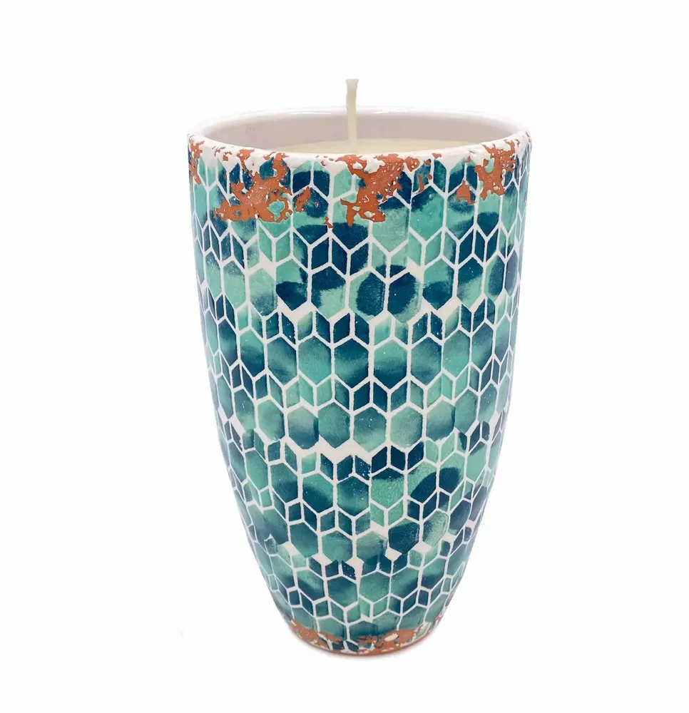 Candles - Barcelona Modernist ceramic scented candle size XL - WAX DESIGN - BARCELONA
