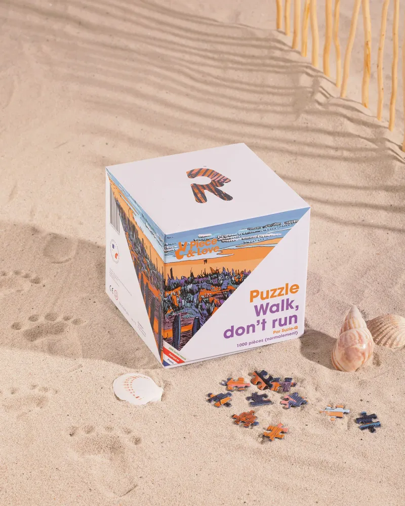 Wall panels - 1000 piece puzzle - Walk Don't Run - PIECE & LOVE