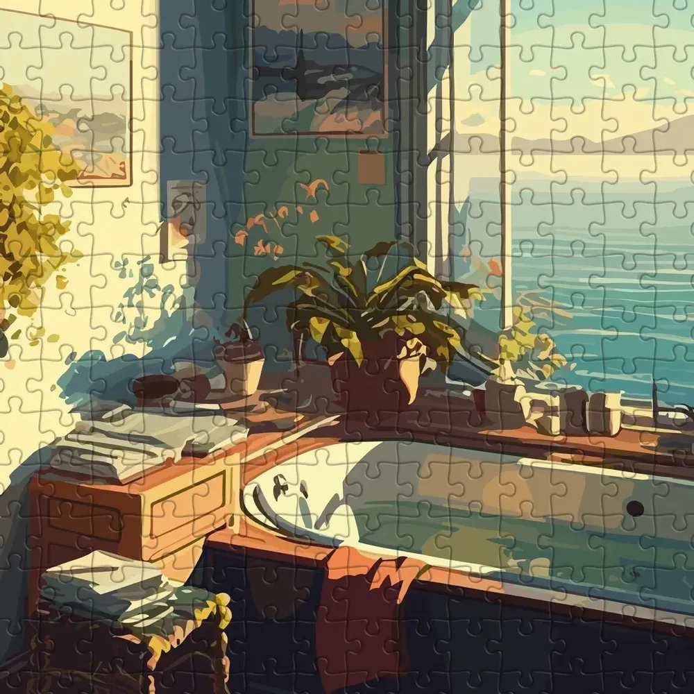 Revêtements muraux - Puzzles 1000 pièces - Bain Voyons - PIECE & LOVE