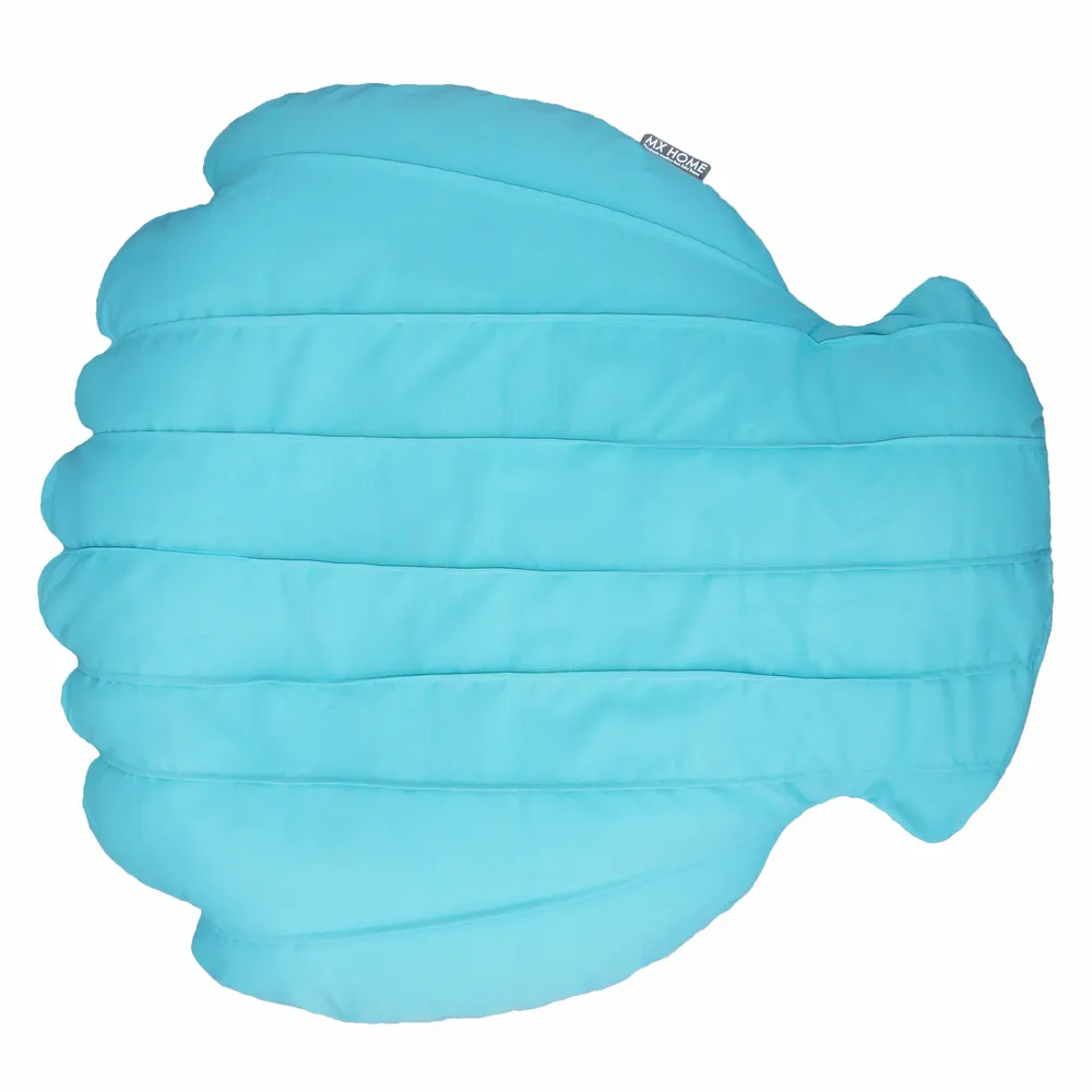 Equipements espace extérieur - Pouf coquillage extérieur flottant déhoussable bleu - MX HOME