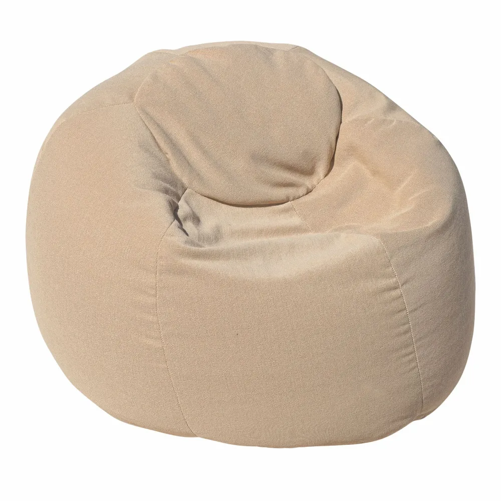 Fauteuils de jardin - Pouf XL extérieur éponge déhoussable beige - MX HOME