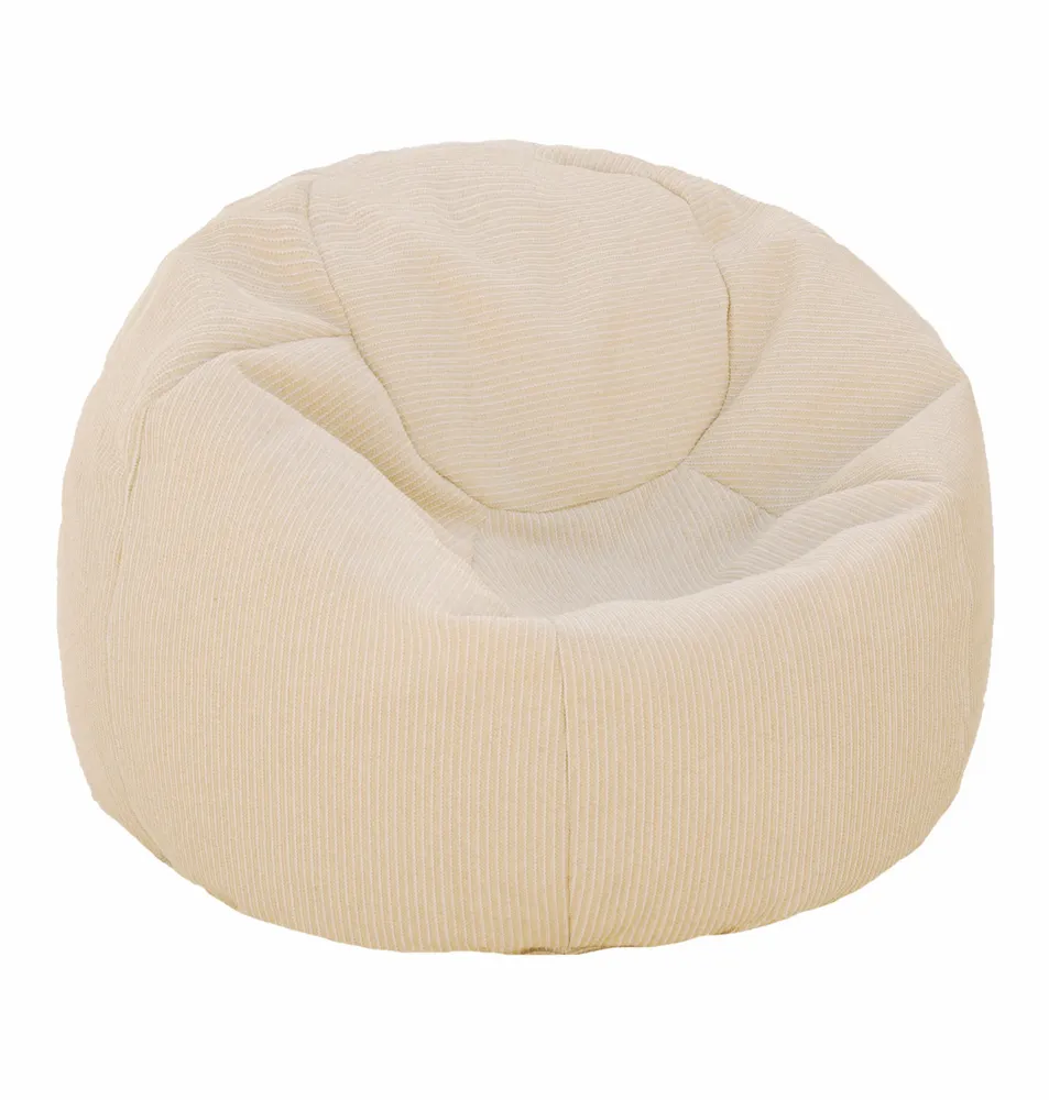 Fauteuils de jardin - Pouf XL extérieur en tissu effet raphia - MX HOME