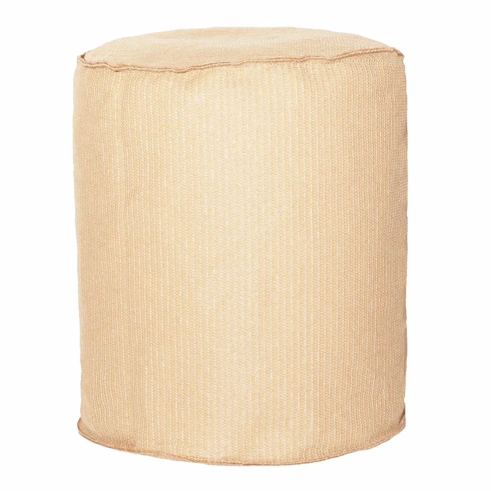 Equipements espace extérieur - Tabouret extérieur en tissu effet raphia - MX HOME