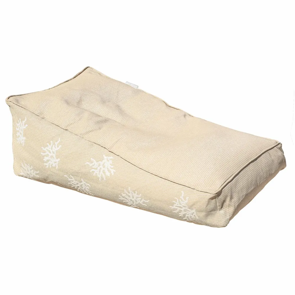 Transats - Bain de soleil extérieur flottant déhoussable broderie corail - MX HOME