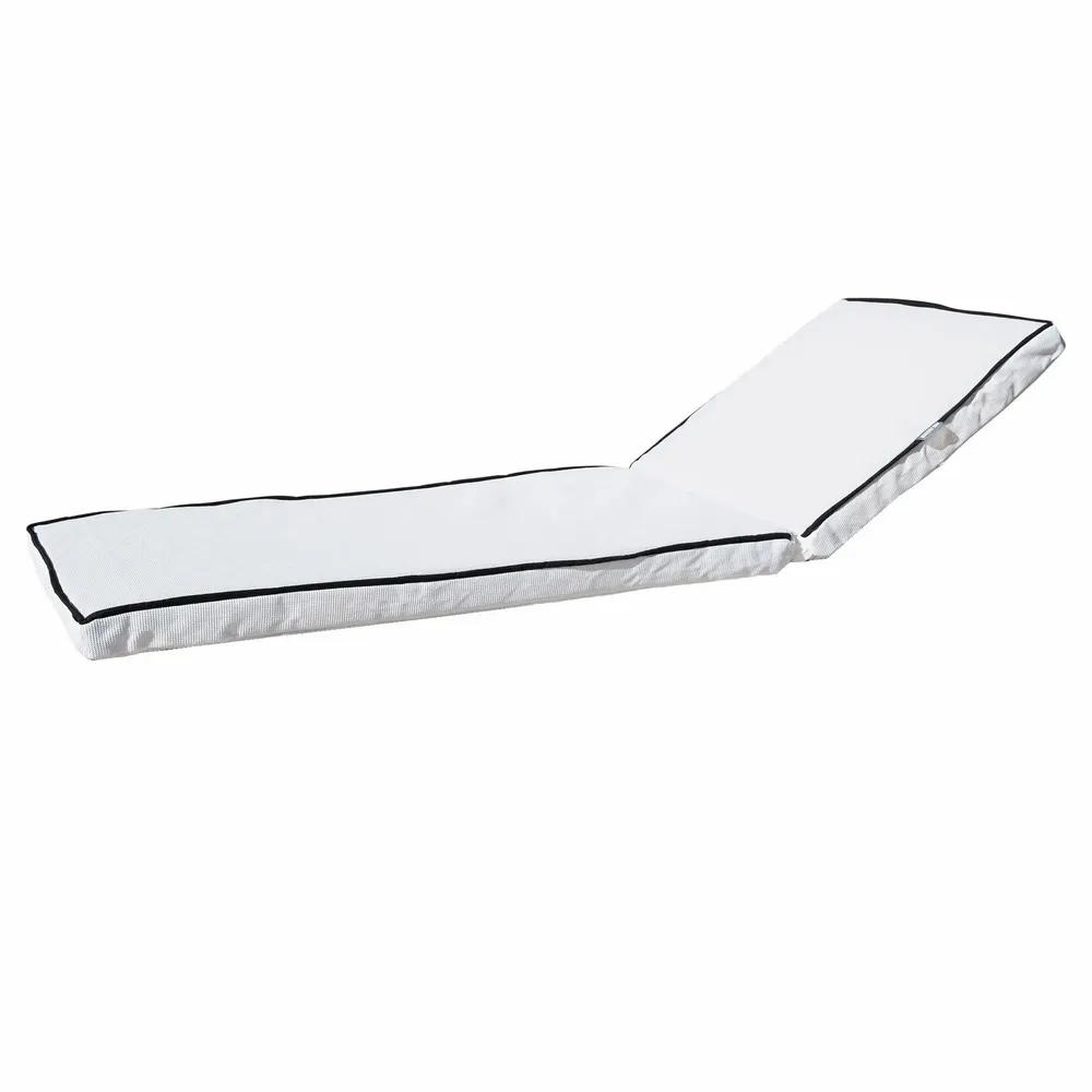 Outdoor space equipments - Outdoor mattress for deckchair - removable white piping cover - MX HOME