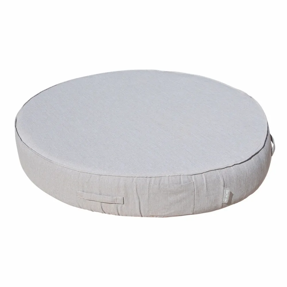 Outdoor space equipments - Outdoor sun lounger bed in round linen effect foam - MX HOME