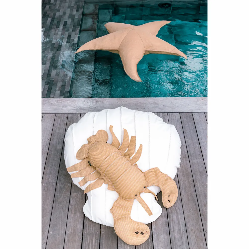 Accessoires de déco extérieure - Coussin extérieur homard effet raphia - MX HOME