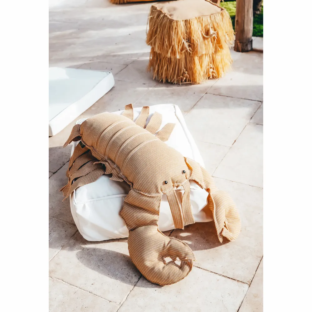 Accessoires de déco extérieure - Coussin extérieur homard effet raphia - MX HOME