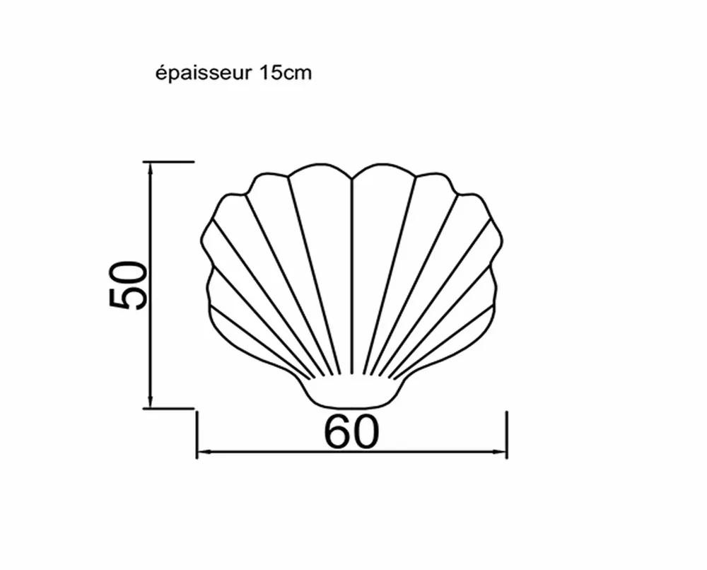 Accessoires de déco extérieure - Coussin extérieur coquillage effet raphia - MX HOME