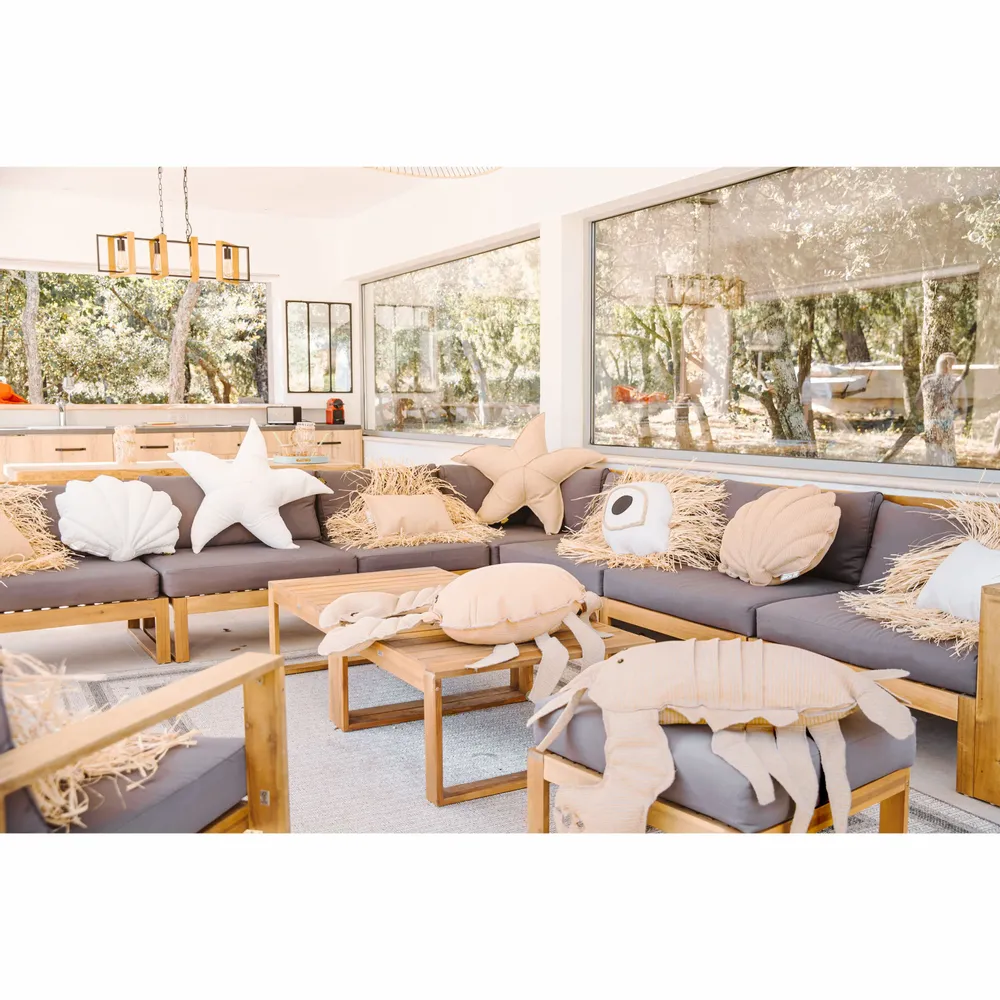 Outdoor decorative accessories - Greek eye outdoor cushion - MX HOME