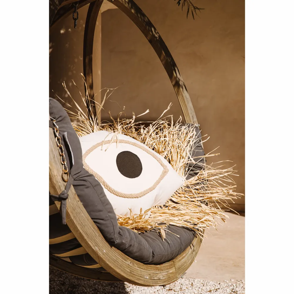 Outdoor decorative accessories - Greek eye outdoor cushion - MX HOME