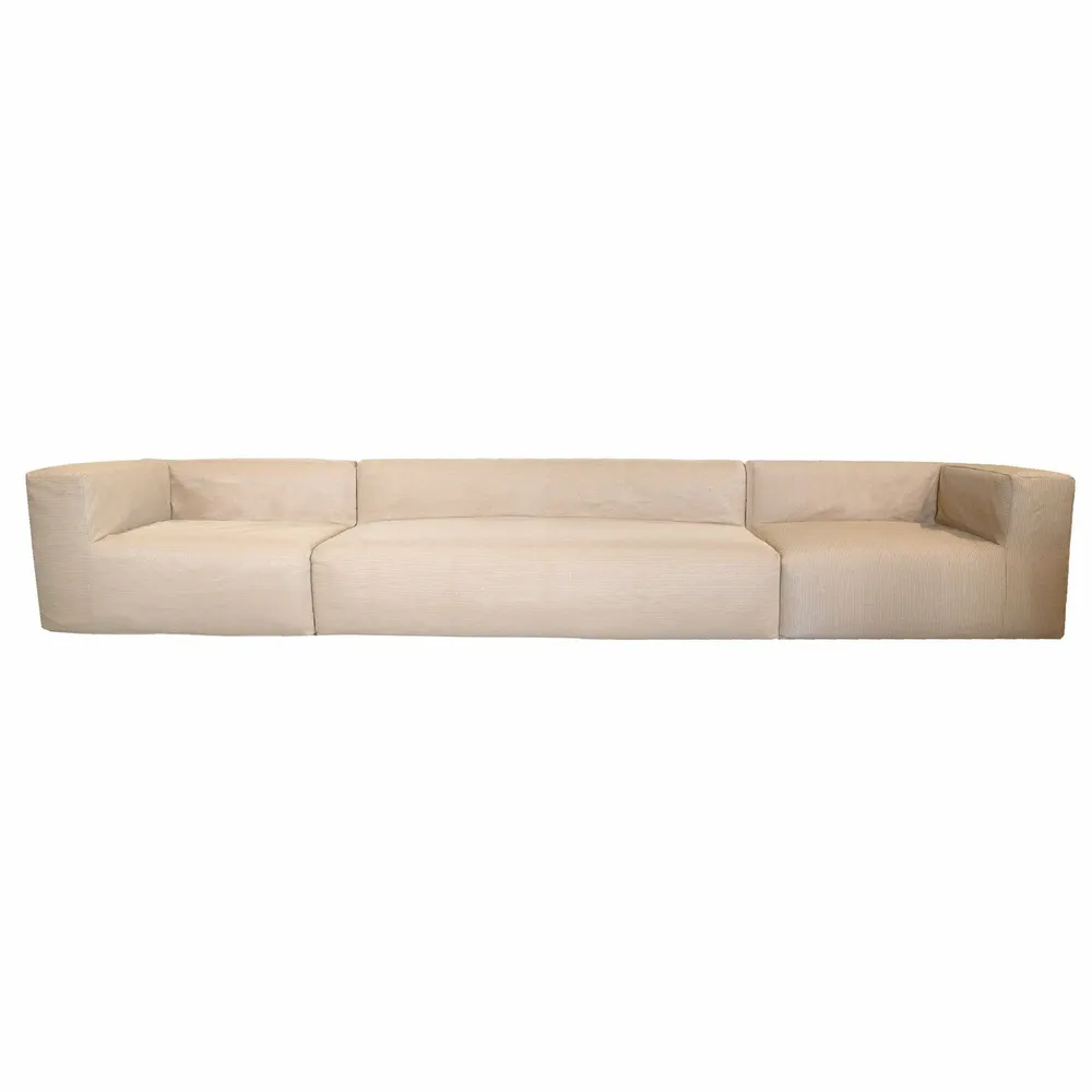 Lawn sofas   - Modular sofa - Removable cover 5/6 seats - Raffia - Outdoor - MX HOME