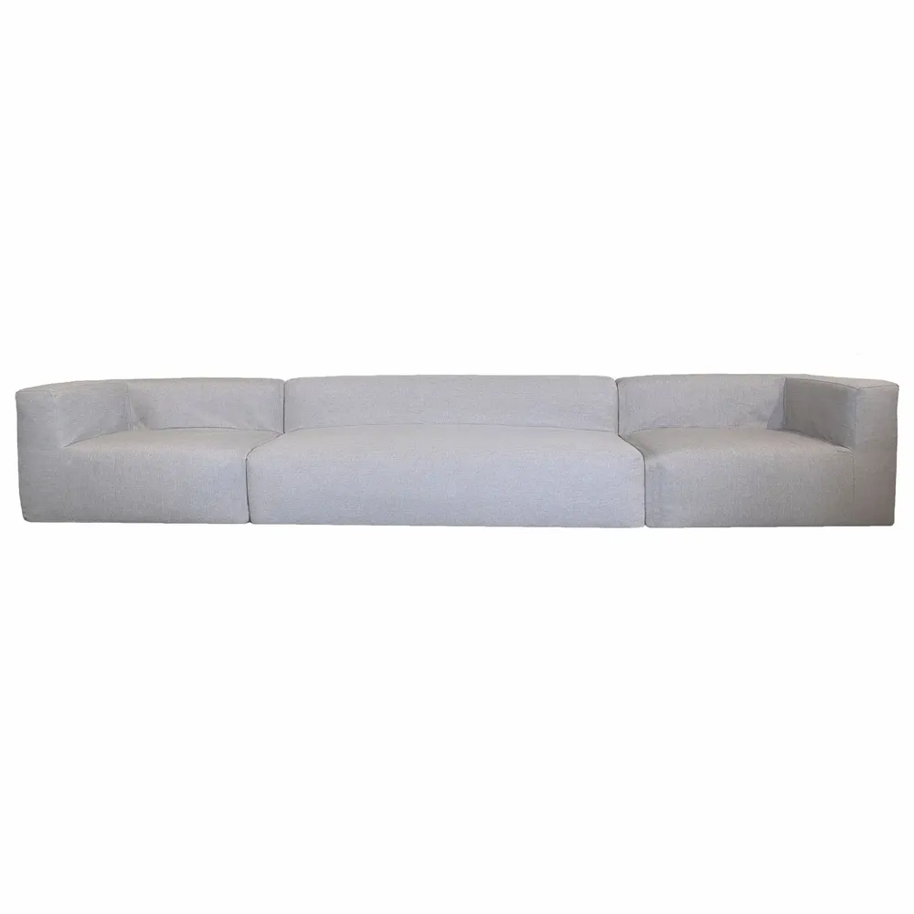 Lawn sofas   - Modular sofa - Removable cover 5/6 seats - Linen Exterior - MX HOME