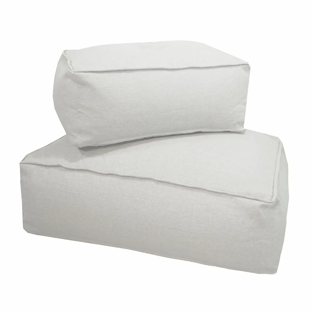 Outdoor space equipments - M Removable Floor Pillow - Natural Linen - MX HOME