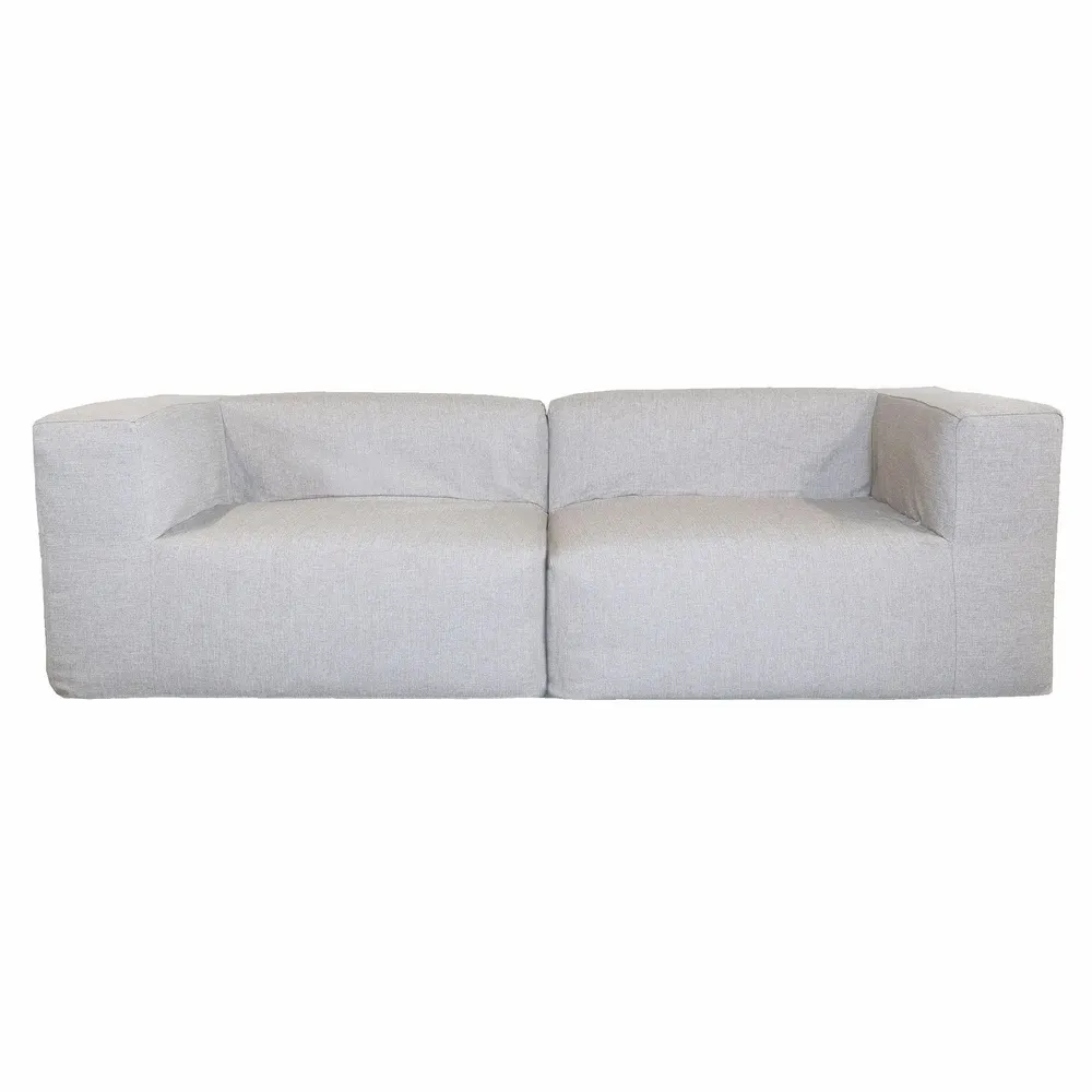 Lawn sofas   - Modular sofa - Removable 3 seater cover - Linen effect Exterior - MX HOME