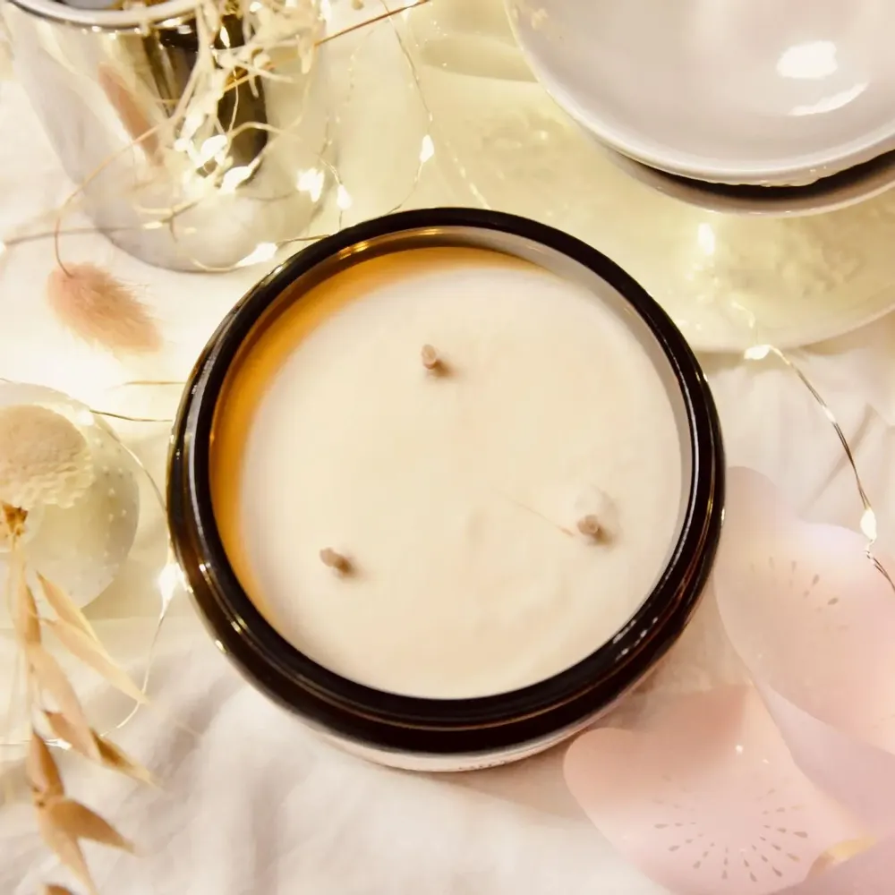 Objets de décoration - Bougie No. 2 : 400g - ILE BOURBON - Café + Vanille - LA BOUGIE HERBIVORE