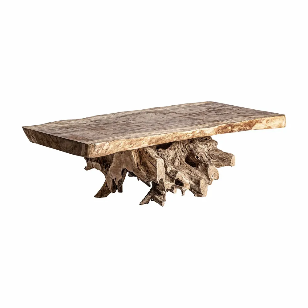 Tables basses - Table basse en bois de suar marron 200x110x52 cm - VICAL