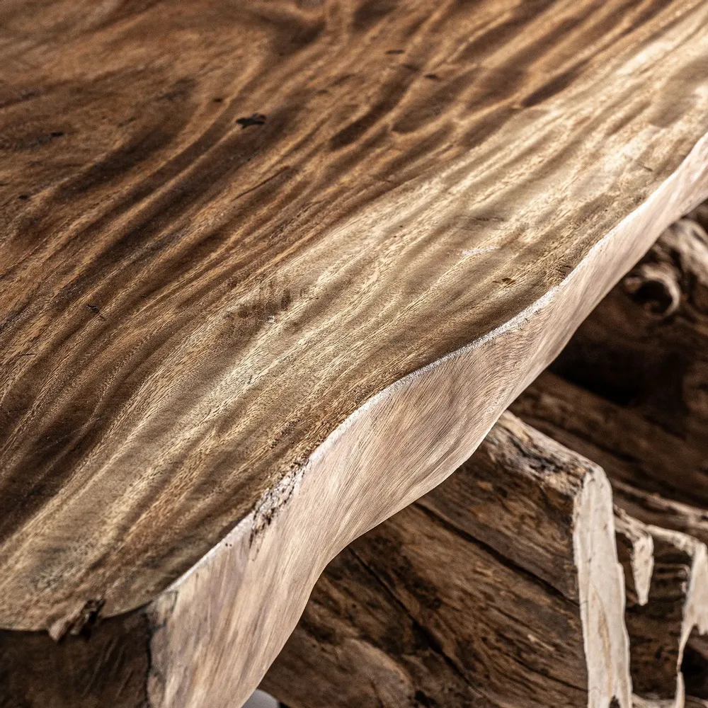 Tables basses - Table basse en bois de suar marron 200x110x52 cm - VICAL