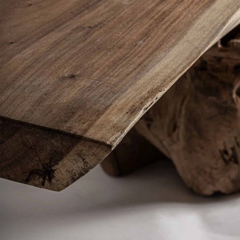 Tables basses - Table basse en bois de suar marron 200x110x52 cm - VICAL