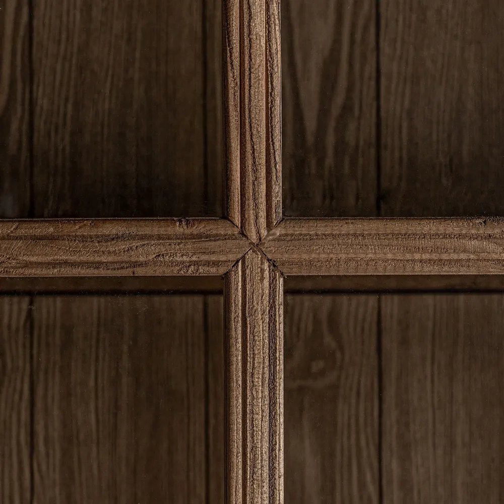 Armoires - Vitrine en bois d´orme marron 130x45x175 cm - VICAL