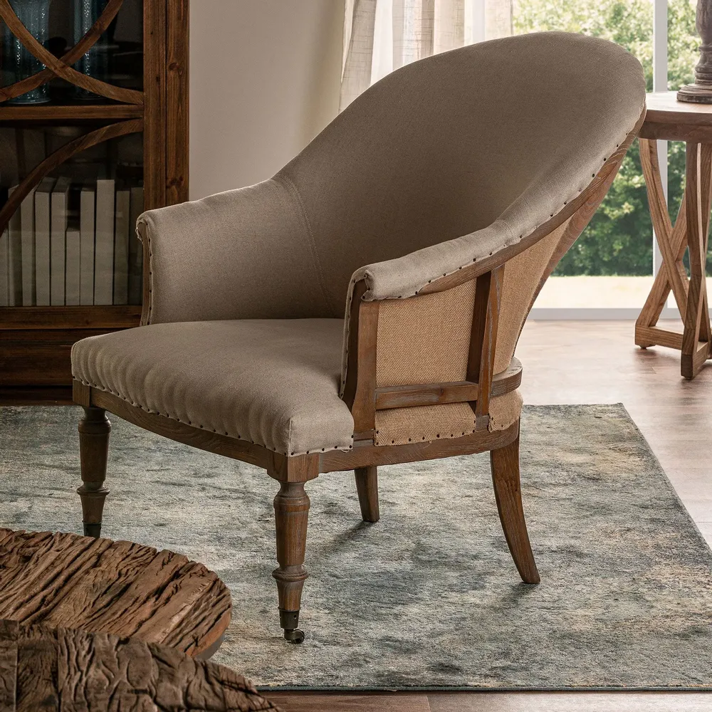 Armchairs - Sand ash wood armchair 76x90x92 cm - VICAL