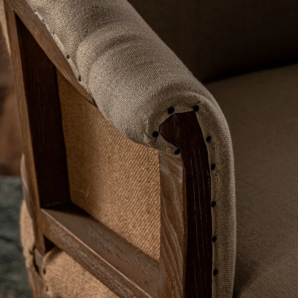 Armchairs - Sand ash wood armchair 76x90x92 cm - VICAL