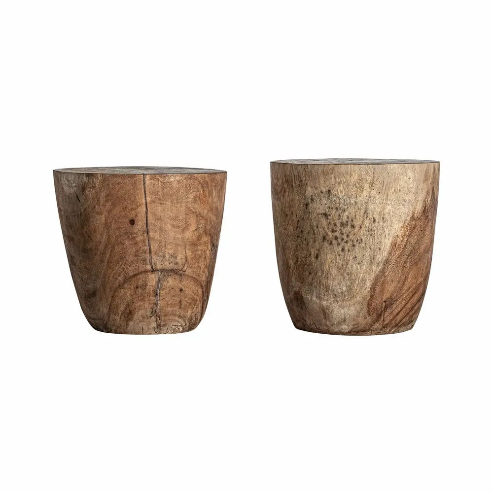 Other tables - Brown tropical wood coffee table 50x50x47 cm - VICAL