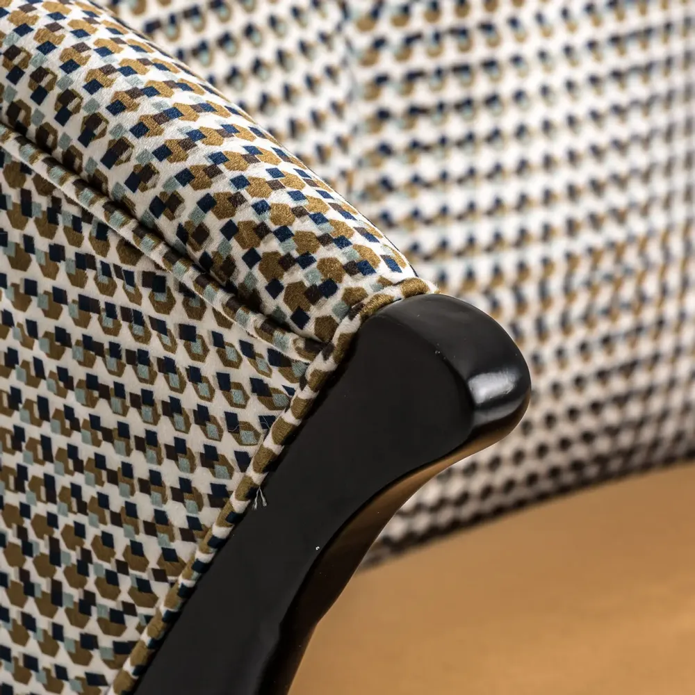 Fauteuils - Fauteuil en bois de pin ocre 73x83x80 cm - VICAL