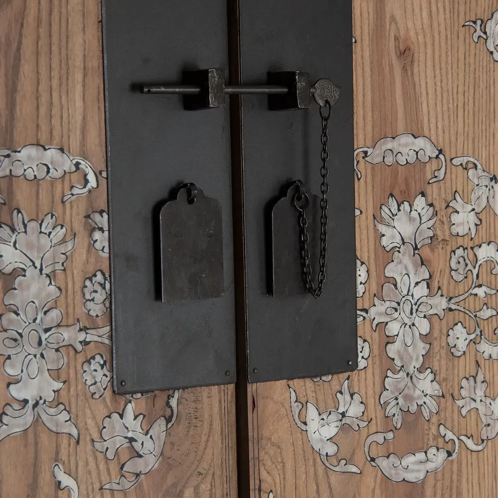 Armoires - Armoire en bois de pin recyclé marron 65x45x210 cm - VICAL