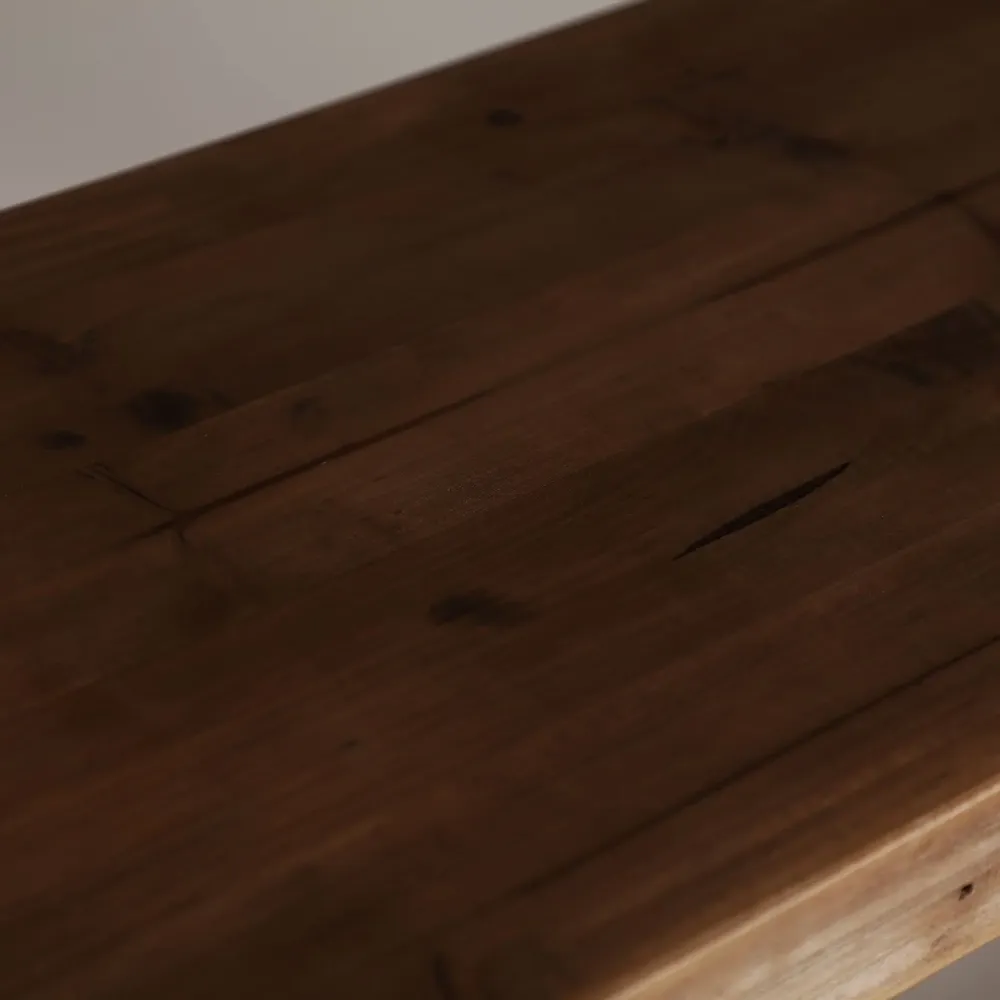 Consoles - Console en bois de pin recyclé marron 200x40x76 cm - VICAL