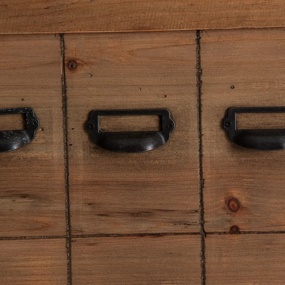 Other tables - Brown recycled pine wood counter 250x73x103 cm - VICAL