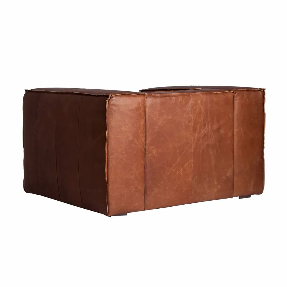 Fauteuils - Fauteuil en bois de sapin marron 118x98x68 cm - VICAL