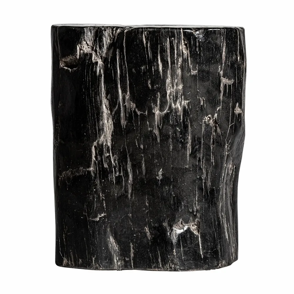 Autres tables  - Table basse en bois pétrifié marron 30x26x38 cm - VICAL