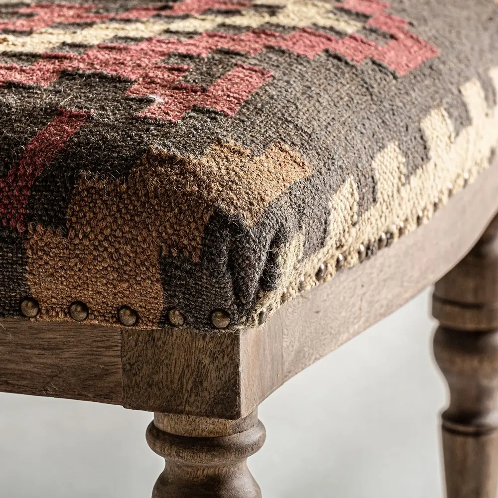 Armchairs - Brown mango wood armchair 64x71x76 cm - VICAL