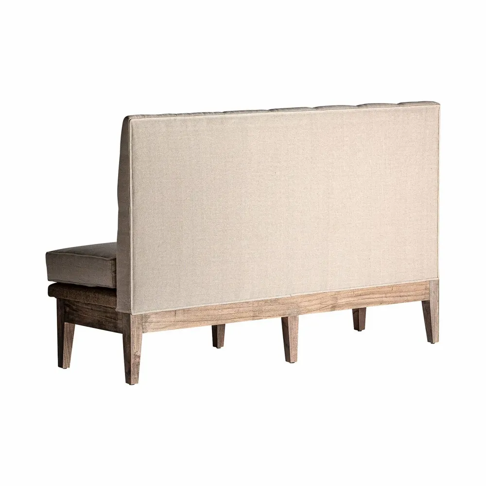 Other tables - Off-white teak wood sofa 172x60x114 cm - VICAL
