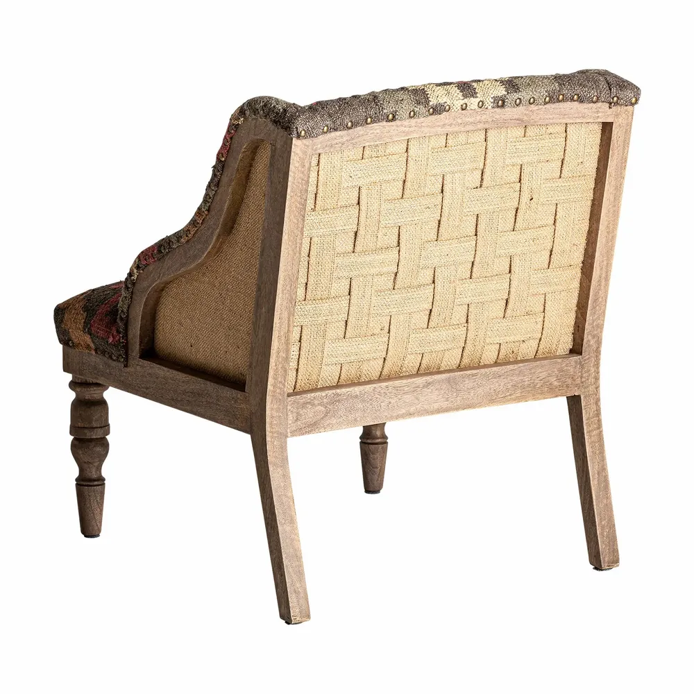 Benches - Brown mango wood bench 130x40x46 cm - VICAL