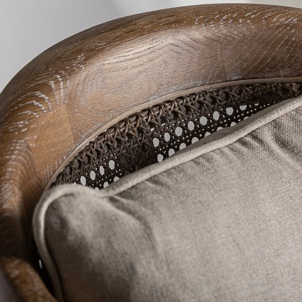 Armchairs - Nounces brown ash wood armchair 65x74x78 cm - VICAL