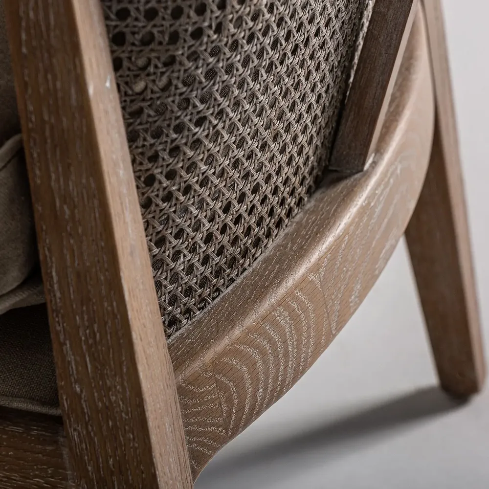 Armchairs - Nounces brown ash wood armchair 65x74x78 cm - VICAL