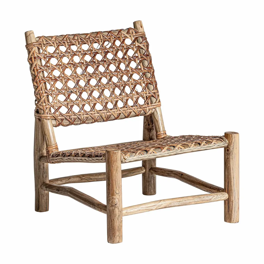 Fauteuils - Fauteuil en bois de teck marron 62x72x77 cm - VICAL